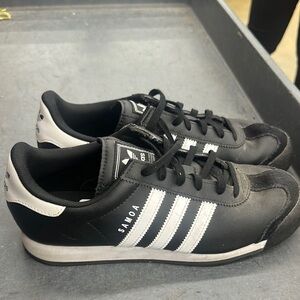 Adidas Samoa Black and White Men's Shoes